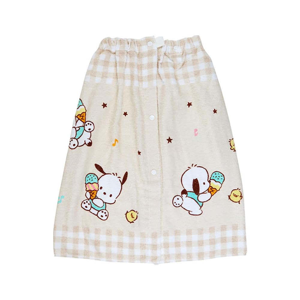 Sanrio Pochacco Wrap Towel 60cm by 110cm - Cute Character Bath Accessory- Japan Figure Store - #1 Bring To You The Best Japanese Goods