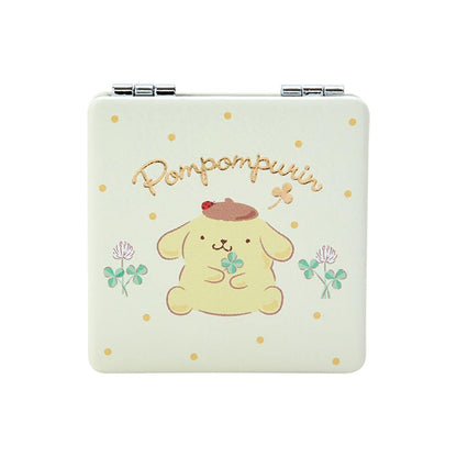 Sanrio Pompompurin Pocket Mirror Compact 6x6x0.9cm - New Life Accessory- Japan Figure Store - #1 Bring To You The Best Japanese Goods
