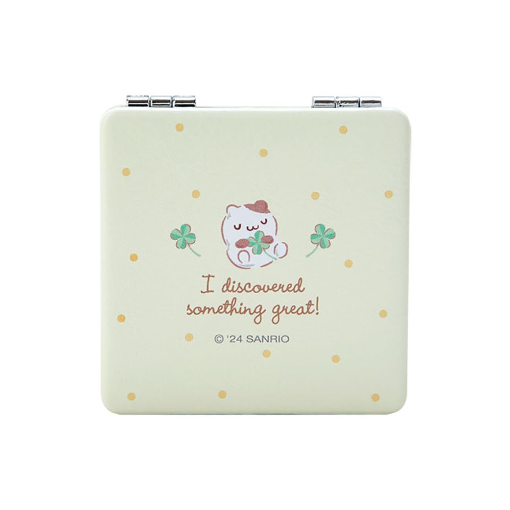 Sanrio Pompompurin Pocket Mirror Compact 6x6x0.9cm - New Life Accessory- Japan Figure Store - #1 Bring To You The Best Japanese Goods