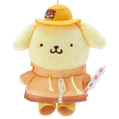 Sanrio Pompompurin Mascot Holder Cute Camp Design 124516- Japan Figure Store - #1 Bring To You The Best Japanese Goods