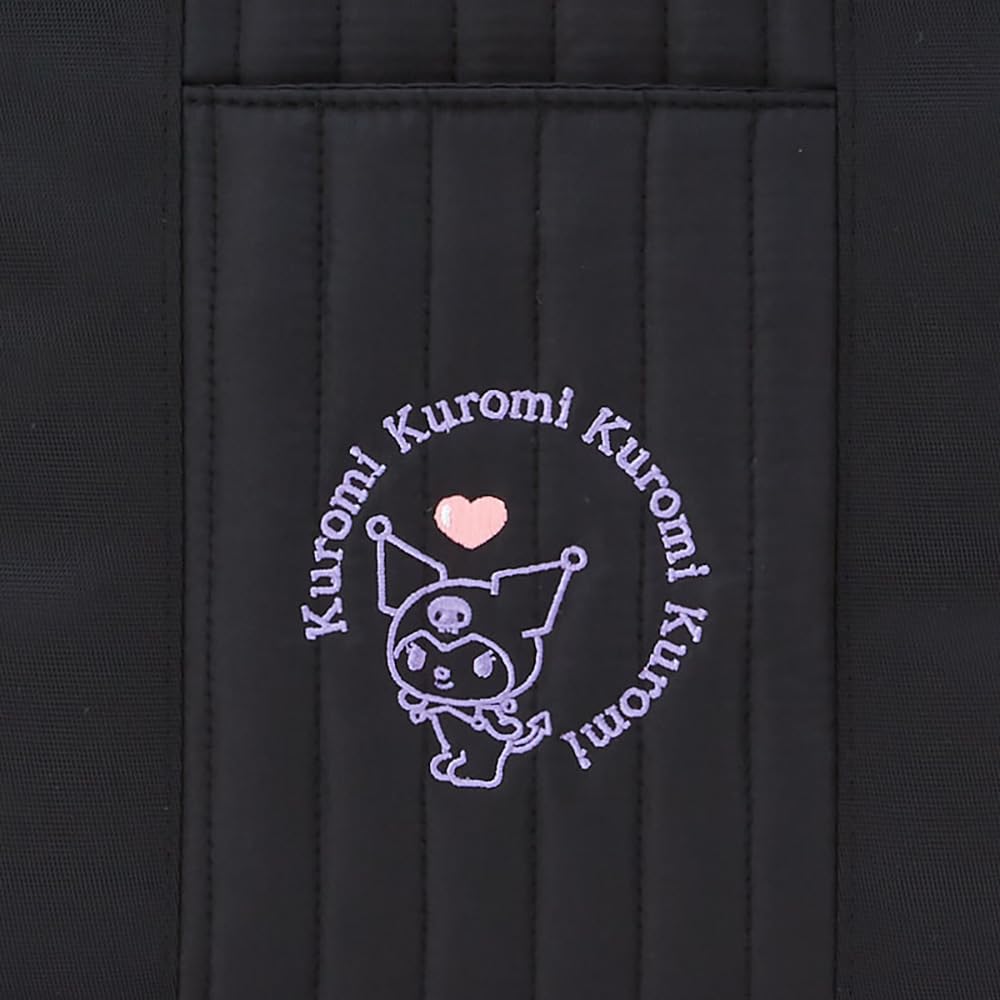 Sanrio Quilted Tote Bag S Kuromi 28.5x10x21 cm- Japan Figure Store - #1 Bring To You The Best Japanese Goods
