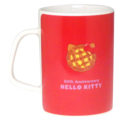 Kanesho Pottery Hello Kitty 50th Anniversary Mug 230ml Microwave Safe Japan