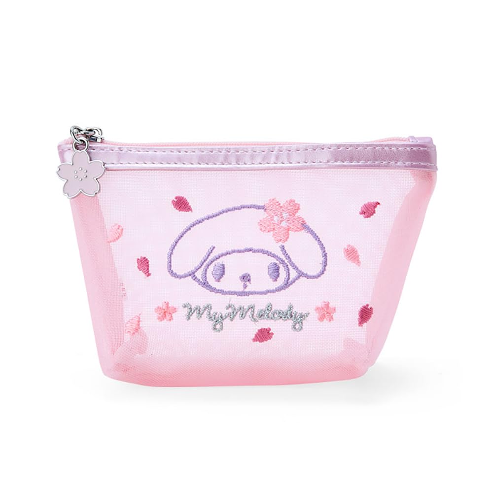 Sanrio Sakura Design Series - My Melody Mesh Pouch 9x15x5 Cm- Japan Figure Store - #1 Bring To You The Best Japanese Goods
