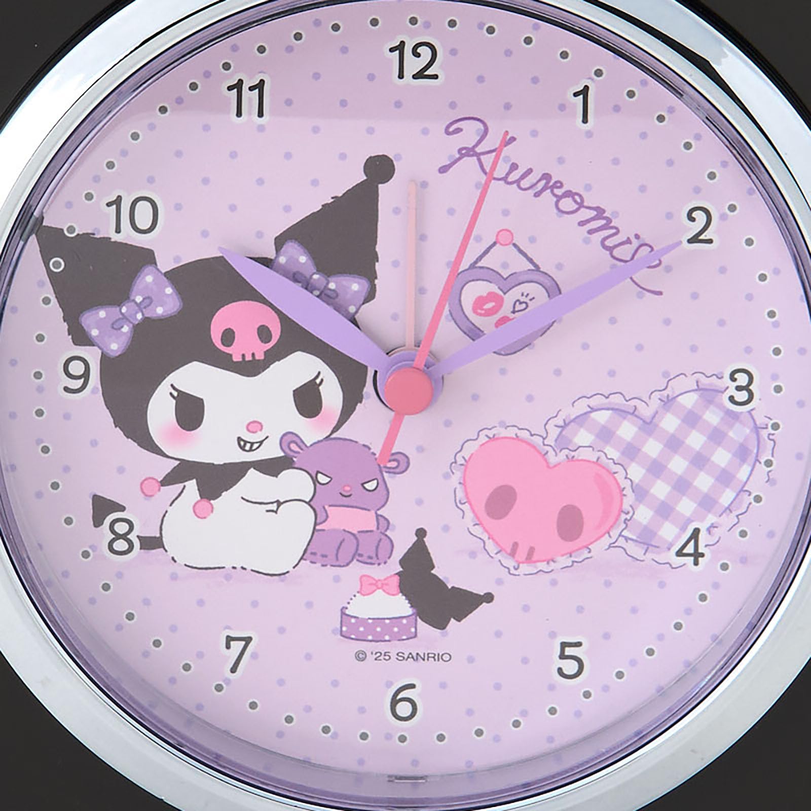 Sanrio Kuromi Alarm Clock with Light ABS Resin Model 306720