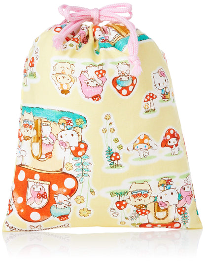 Sanrio Characters Pink Drawstring Bag Small Size- Japan Figure Store - #1 Bring To You The Best Japanese Goods