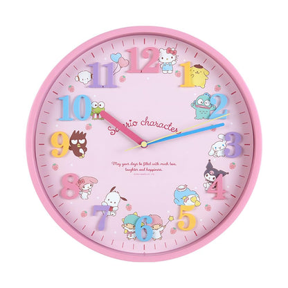 Sanrio Characters Wall Clock 29.5x29.5cm Cute Decor Clock- Japan Figure Store - #1 Bring To You The Best Japanese Goods