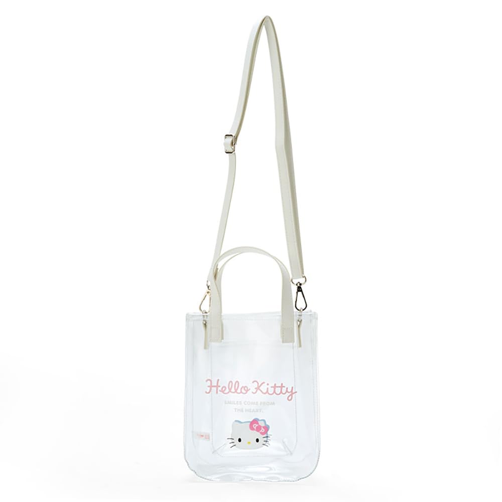 Sanrio Clear Shoulder Bag Hello Kitty 21x17x7.5 cm Character 181455- Japan Figure Store - #1 Bring To You The Best Japanese Goods
