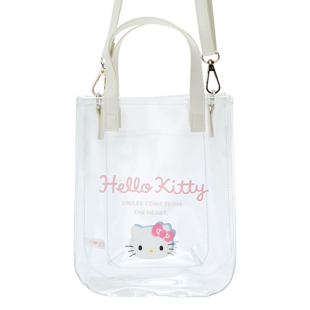 Sanrio Clear Shoulder Bag Hello Kitty 21x17x7.5 cm Character 181455- Japan Figure Store - #1 Bring To You The Best Japanese Goods