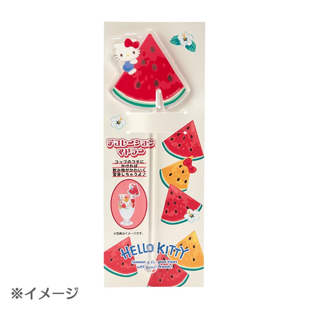 Sanrio Kuromi Colorful Fruit Decorative Stirrer - 18.5x6.5x0.5 cm- Japan Figure Store - #1 Bring To You The Best Japanese Goods