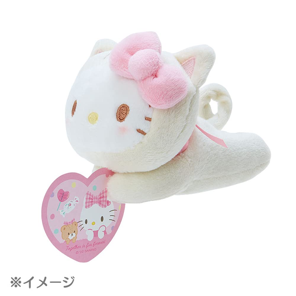 Sanrio Hello Kitty Healing Cat Clip Mascot Plush 840696- Japan Figure Store - #1 Bring To You The Best Japanese Goods