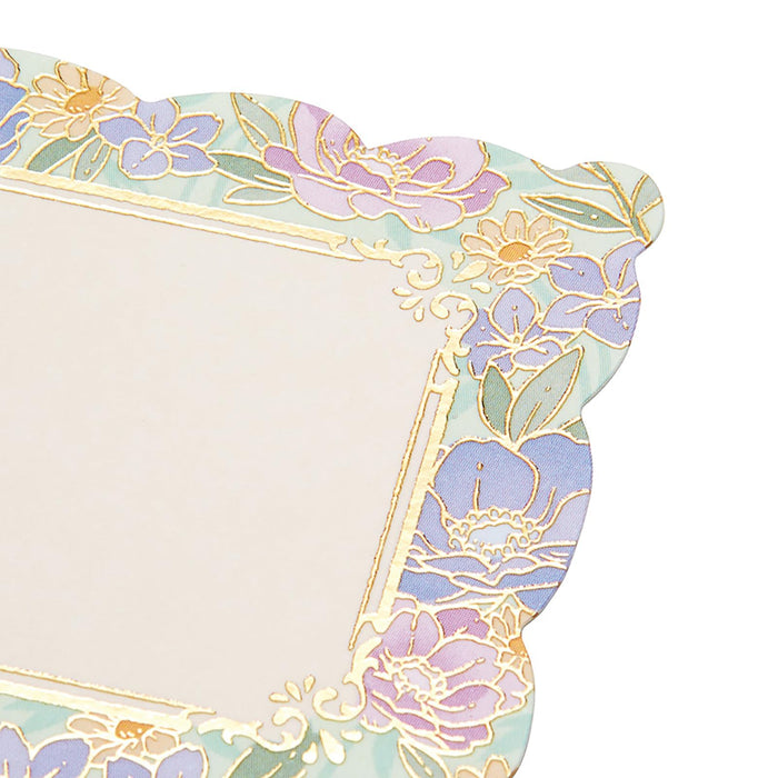 Sanrio Mini Message Card Blue Flower Pattern - Overseas Shipping Available- Japan Figure Store - #1 Bring To You The Best Japanese Goods