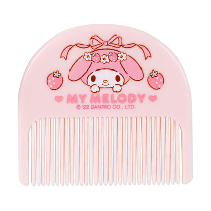 Sanrio My Melody Mirror with Vinyl Case Comb 8.5x1.2x8.2cm Fashion Accessory- Japan Figure Store - #1 Bring To You The Best Japanese Goods
