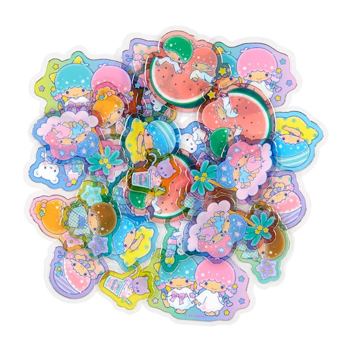 Sanrio Little Twin Stars Kiki Lala Summer Stickers 12.2x9x5cm- Japan Figure Store - #1 Bring To You The Best Japanese Goods