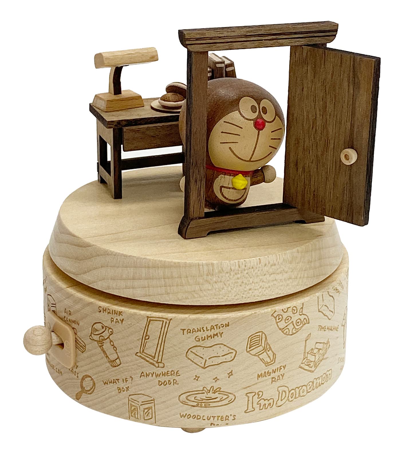 Sanrio Doraemon Anywhere Door Wooden Music Box H9157- Japan Figure Store - #1 Bring To You The Best Japanese Goods