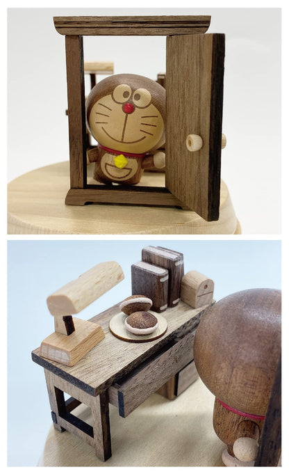 Sanrio Doraemon Anywhere Door Wooden Music Box H9157- Japan Figure Store - #1 Bring To You The Best Japanese Goods
