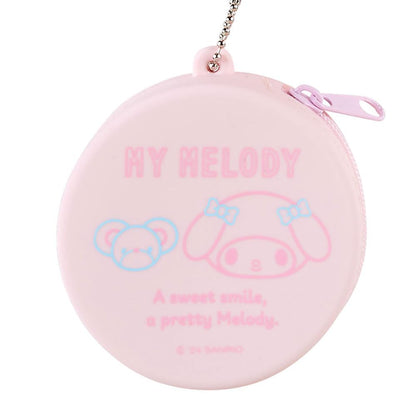 Sanrio My Melody Silicone Mini Case Keychain 6.5 x 6.5 x 3cm- Japan Figure Store - #1 Bring To You The Best Japanese Goods