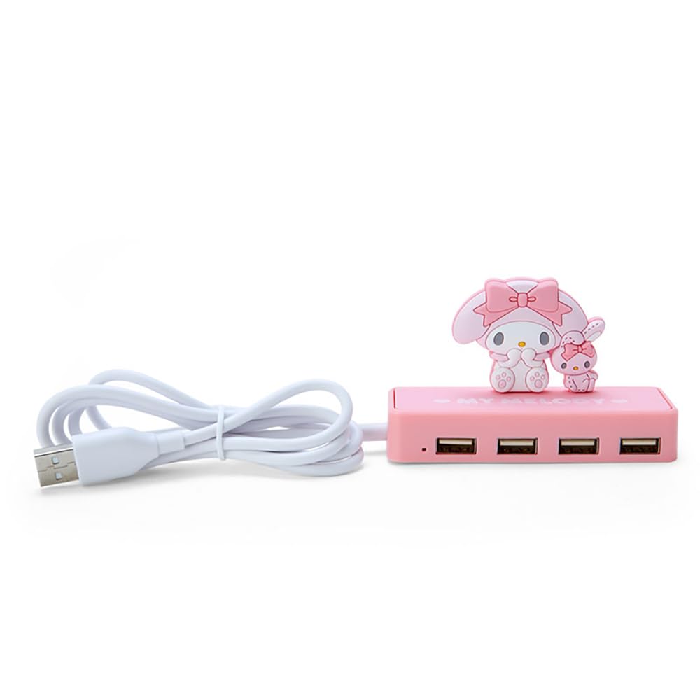 Sanrio My Melody Slim USB Hub - 6x9.5x3cm Compact Design- Japan Figure Store - #1 Bring To You The Best Japanese Goods