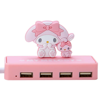 Sanrio My Melody Slim USB Hub - 6x9.5x3cm Compact Design- Japan Figure Store - #1 Bring To You The Best Japanese Goods