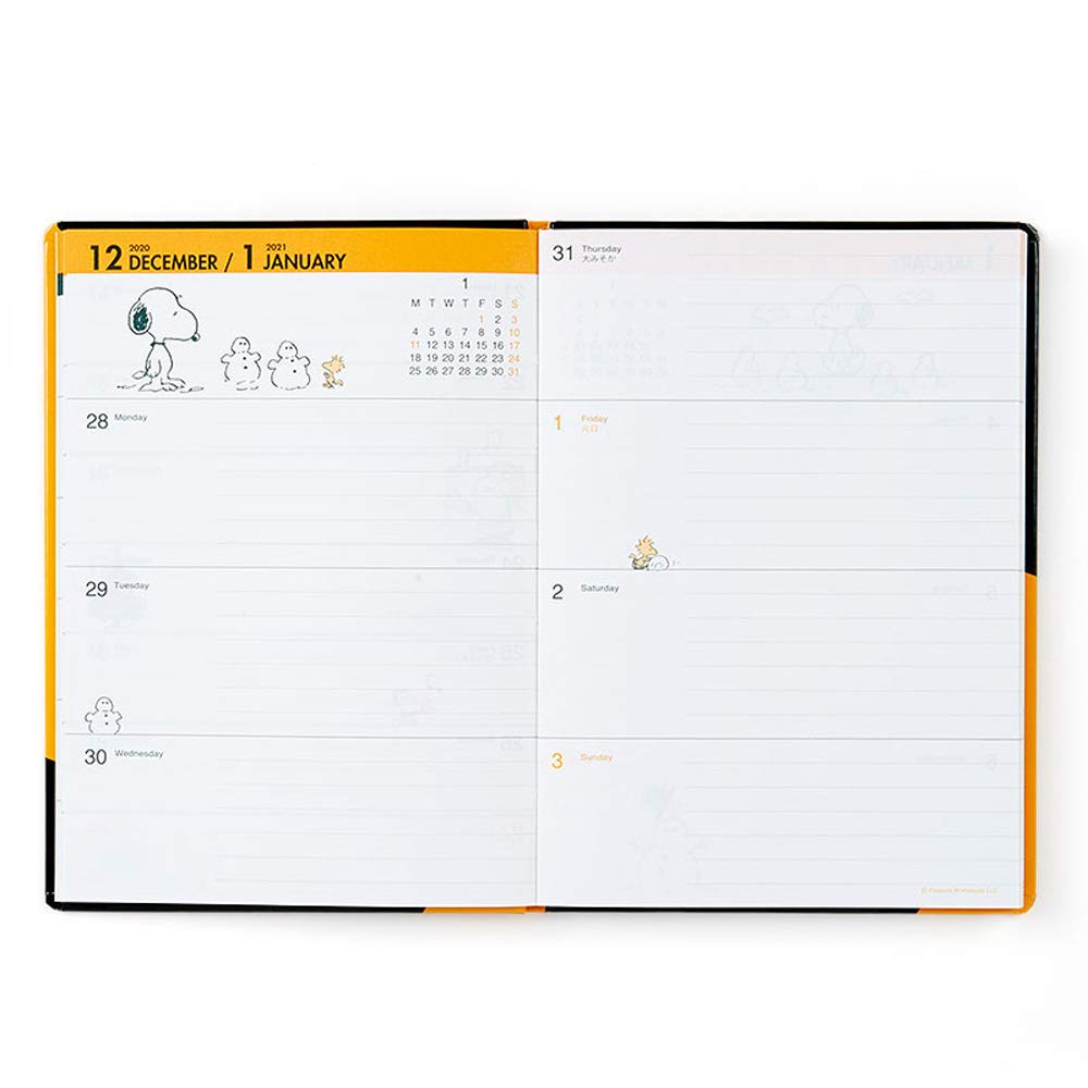 Sanrio Snoopy Maruman B6 2021 Diary Planner- Japan Figure Store - #1 Bring To You The Best Japanese Goods