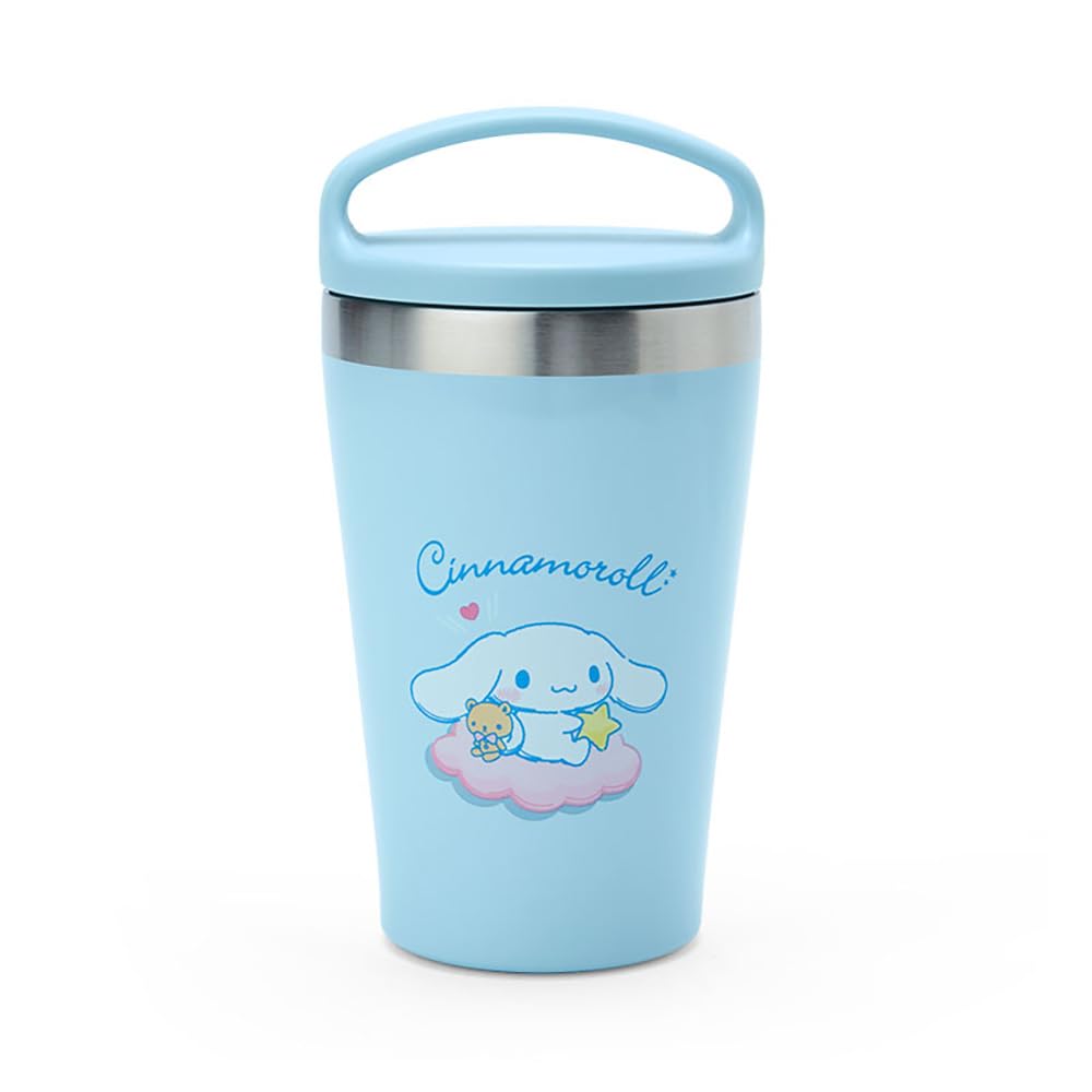 Sanrio Cinnamoroll Stainless Steel Tumbler With Handle 16cm- Japan Figure Store - #1 Bring To You The Best Japanese Goods