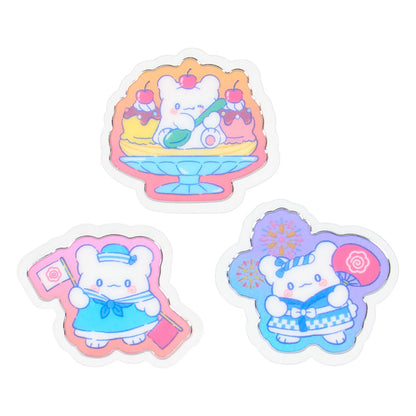 Sanrio Summer Stickers Hanamaru Obake PVC Case For Ages 3+ 176591- Japan Figure Store - #1 Bring To You The Best Japanese Goods