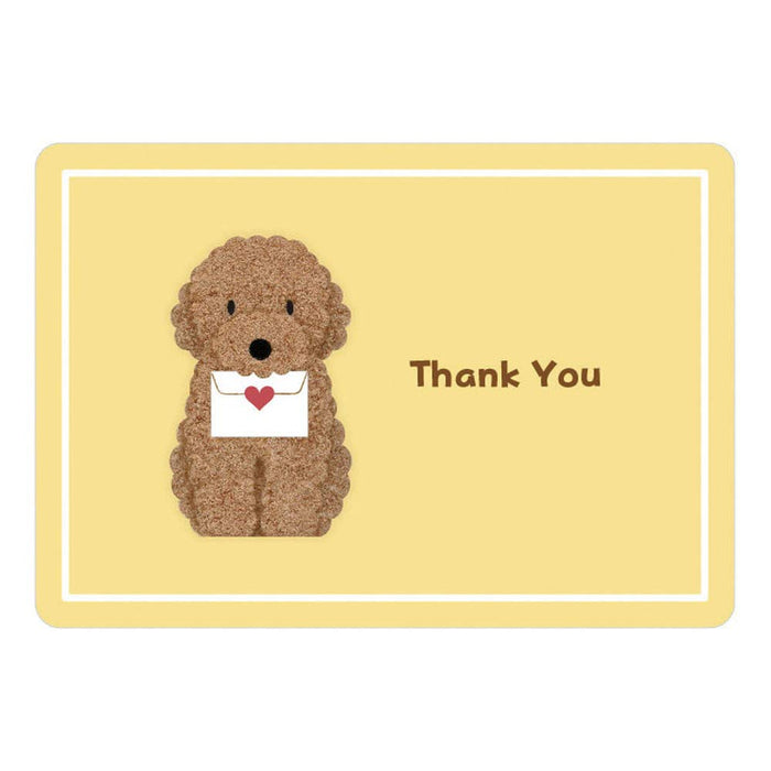 Sanrio Thank You Card Toy Poodle P5248 - Cute Greeting Cards for Kids and Fans- Japan Figure Store - #1 Bring To You The Best Japanese Goods