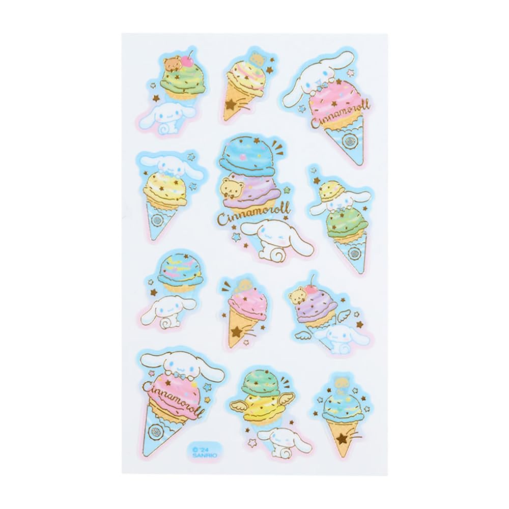 Sanrio Tracing Paper Stickers Ice Party Cinnamoroll Pack 326658- Japan Figure Store - #1 Bring To You The Best Japanese Goods