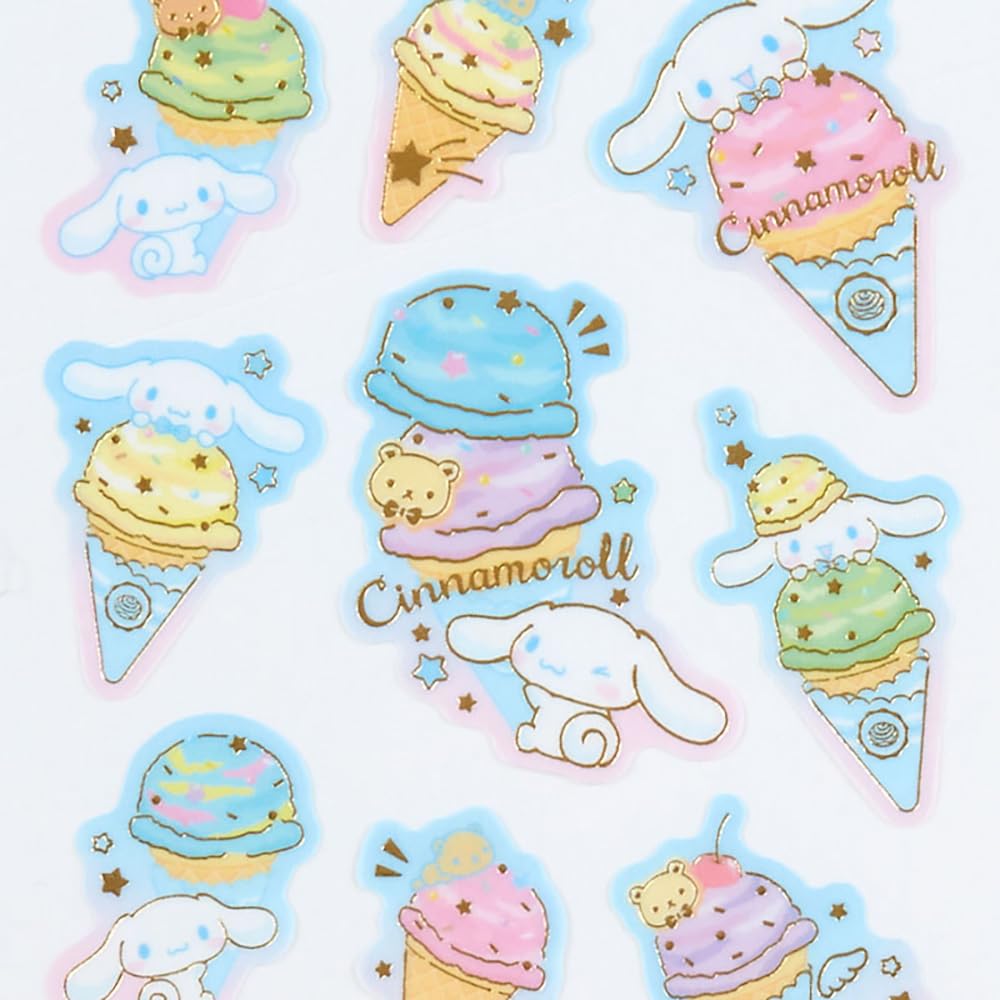 Sanrio Tracing Paper Stickers Ice Party Cinnamoroll Pack 326658- Japan Figure Store - #1 Bring To You The Best Japanese Goods
