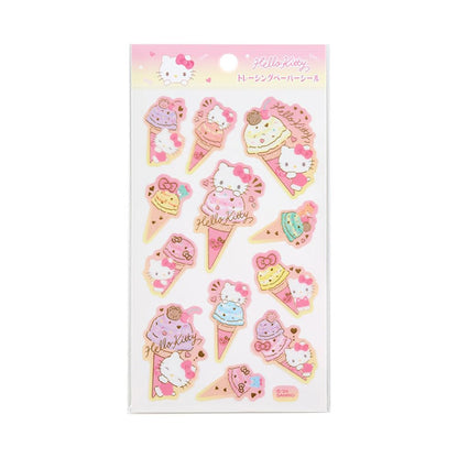 Sanrio Hello Kitty Ice Party Tracing Paper Stickers 326313- Japan Figure Store - #1 Bring To You The Best Japanese Goods