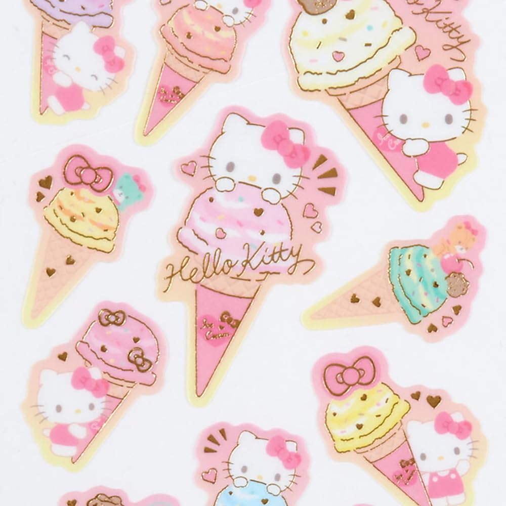 Sanrio Hello Kitty Ice Party Tracing Paper Stickers 326313- Japan Figure Store - #1 Bring To You The Best Japanese Goods