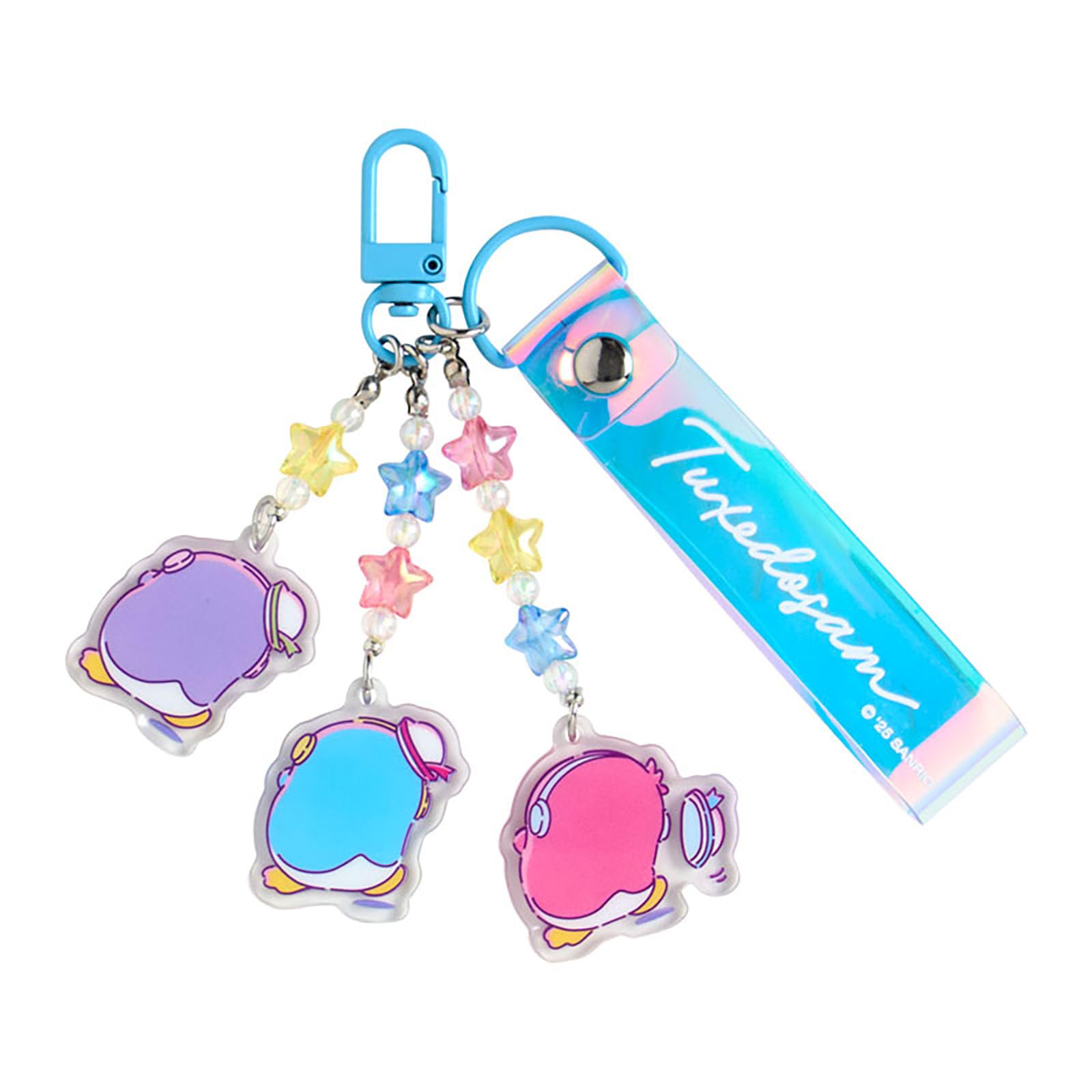 Sanrio Tuxedo Sam Keychain Dance Music PVC Acrylic Steel 072532