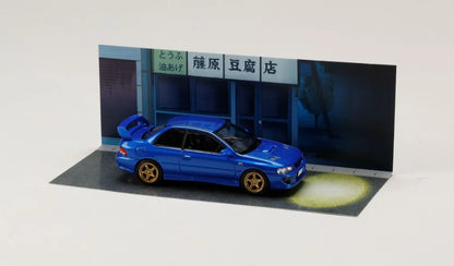 Hobby Japan Initial D 30th Anniversary 1/64 Subaru Impreza Diorama Set Model