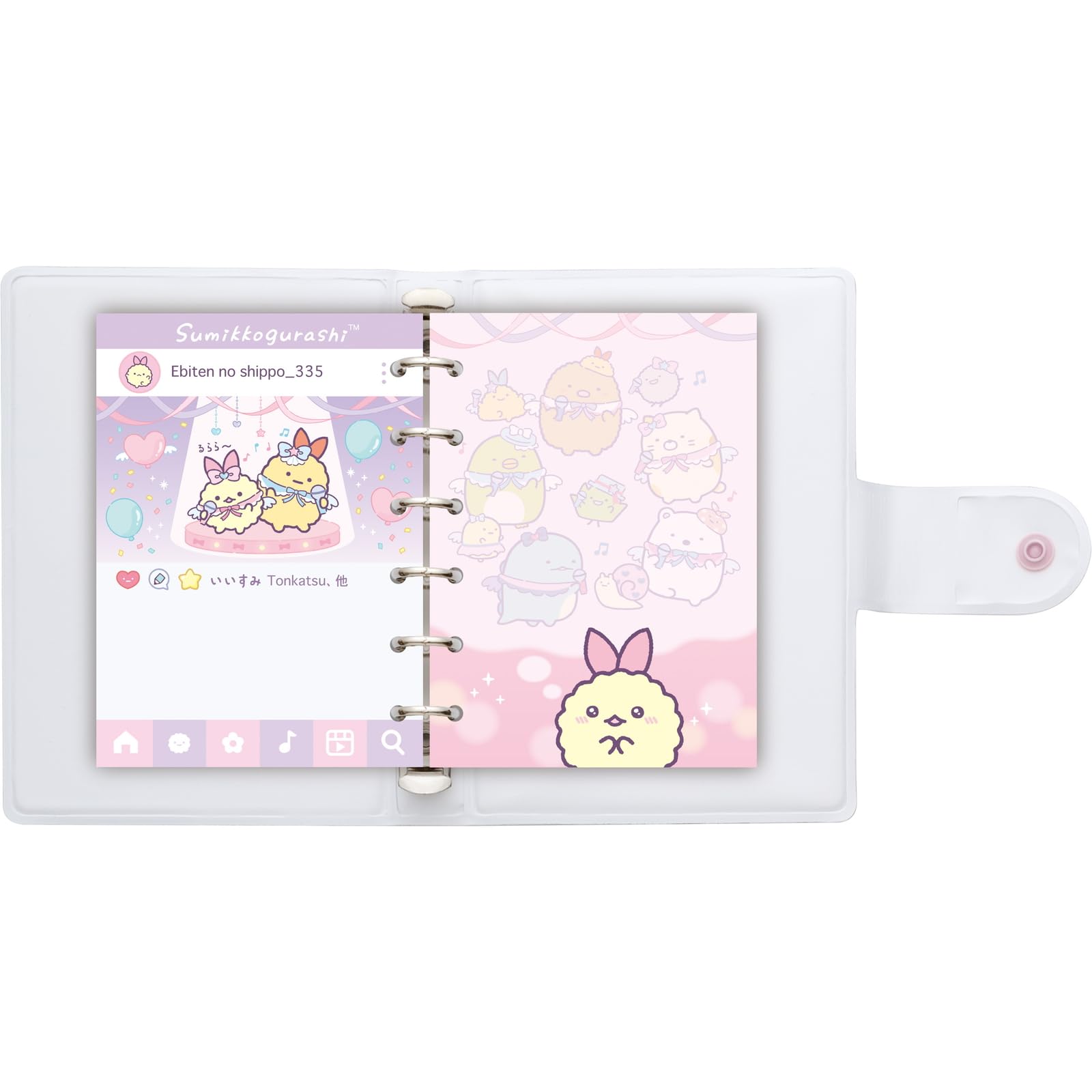 San-X Sumikko Gurashi Squishy Seal Binder - Se62701- Japan Figure Store - #1 Bring To You The Best Japanese Goods