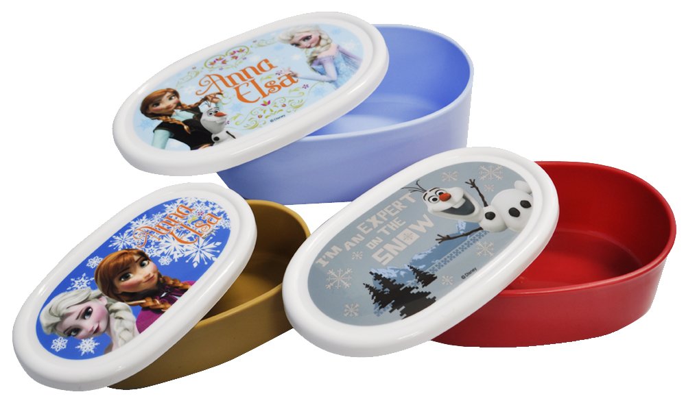 Skater 3-Piece Set - Sealable Storage Container Lunch Box Accessory Case - Frozen Srs3S- Japan Figure Store - #1 Bring To You The Best Japanese Goods