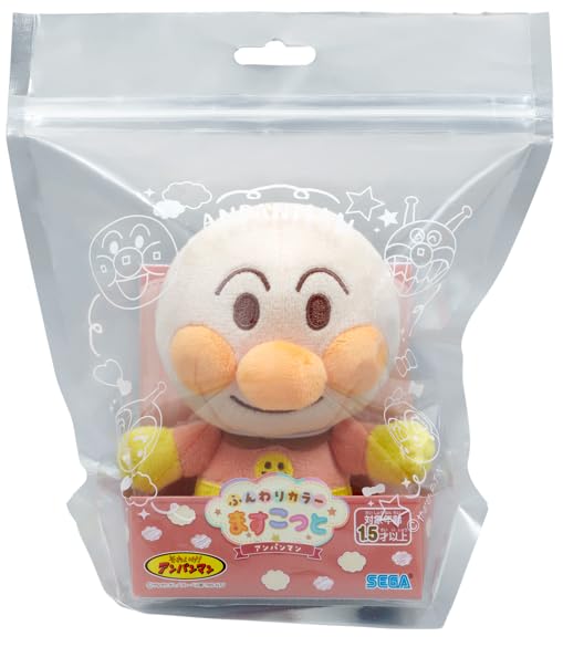 Sega Soft Color Anpanman Mascot Toy - Charming Plush Collectible