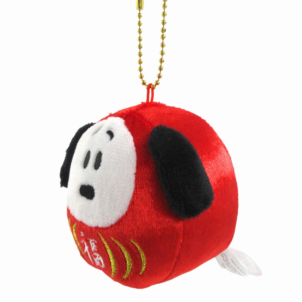 Sekiguchi Daruma Snoopy Plush Toy 8.5cm â€“ Cute Collectible Mascot