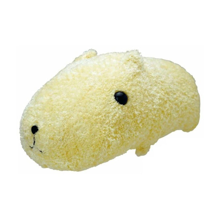 Sekiguchi White Fluffy Capybara Plush Toy 697458 Japan Teddy Bear