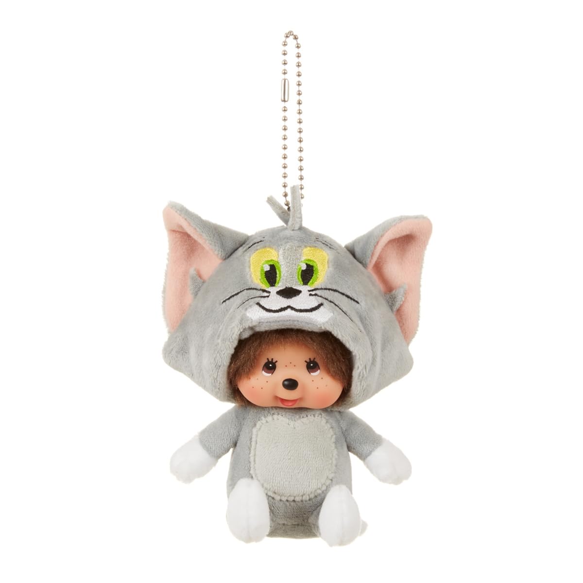 Sekiguchi Tom Monchhichi Large Face Keychain 243051 Cute Plush Accessory