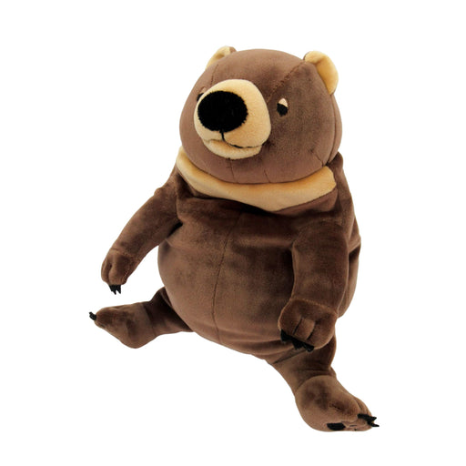 Shinada Global Mochi Bear Brown Medium 14x14x22cm Stuffed Animal MOKW-0230B- Japan Figure Store - #1 Bring To You The Best Japanese Goods