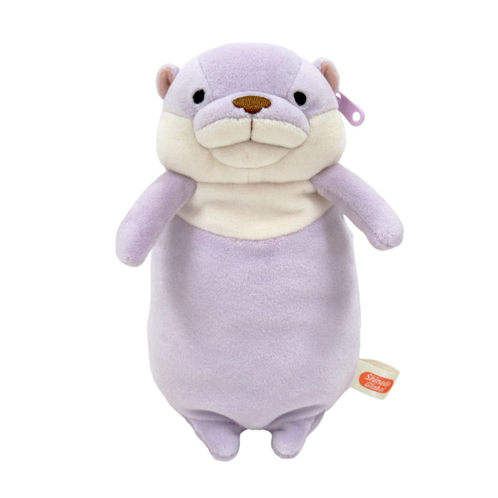 Shinada Global Mochi Series Lavender Otter Pen Pouch 9x8x18cm MPKW-0180PL- Japan Figure Store - #1 Bring To You The Best Japanese Goods