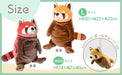 Shinada Global Mochi Lesser Red Panda Mini Plush Toy 7x5x14cm Mors-0088R- Japan Figure Store - #1 Bring To You The Best Japanese Goods