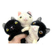 Shinada Global Mochi Mini Plush Black Cat 7x5x14cm Animal Toy Mochi Neko Series- Japan Figure Store - #1 Bring To You The Best Japanese Goods
