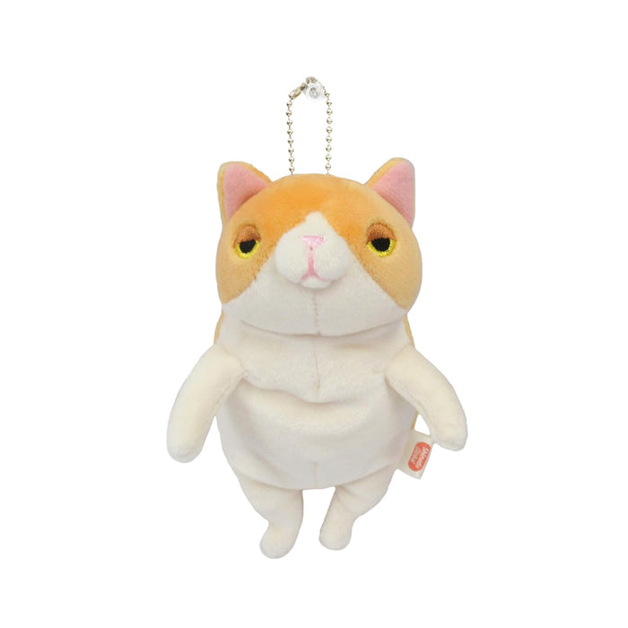 Shinada Global Mochi Neko Orange Plush Cat Mini Size 7x5x14cm- Japan Figure Store - #1 Bring To You The Best Japanese Goods