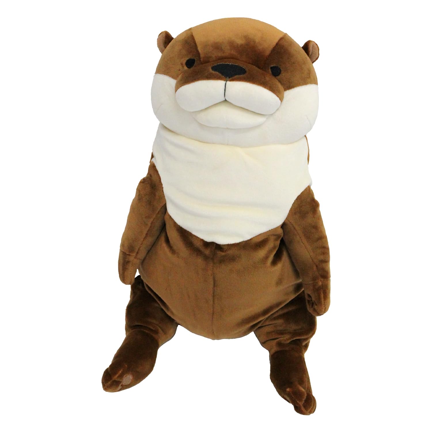 Shinada Global Mochi Otter Plush Brown Medium Size 14x14x22cm - Mokw-0230B- Japan Figure Store - #1 Bring To You The Best Japanese Goods
