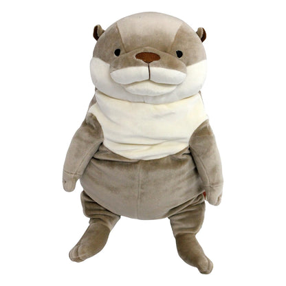 Shinada Global Mochi Otter Grey Medium 14X14X22 Cm Plush Animal Toy- Japan Figure Store - #1 Bring To You The Best Japanese Goods