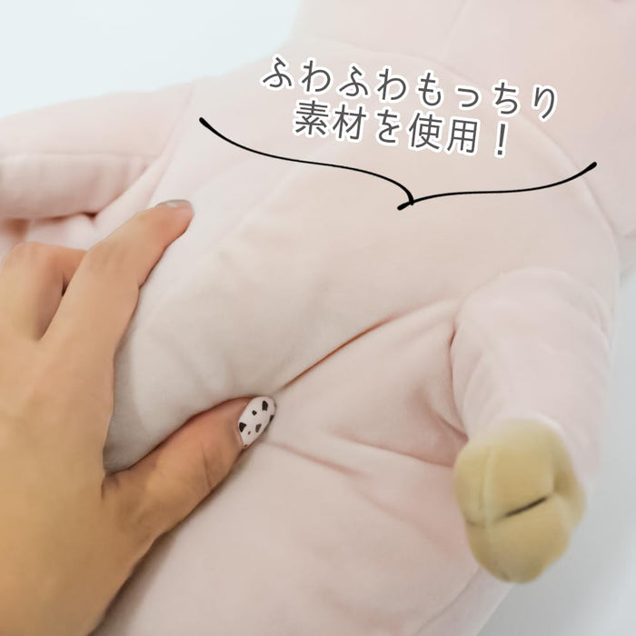 Shinada Global Mini Mochi Pig Plush Toy Pink 7x5x14cm - Mochi Series- Japan Figure Store - #1 Bring To You The Best Japanese Goods