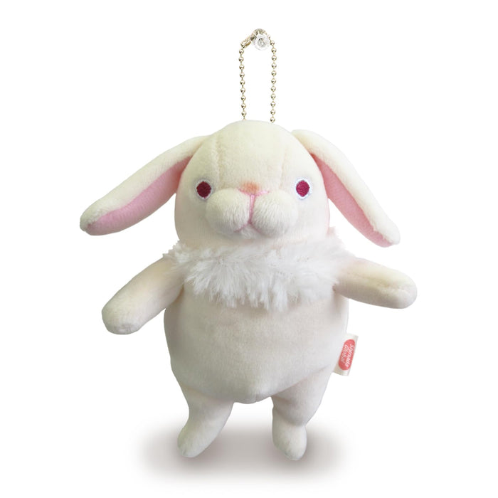 Shinada Global Mochi Series Mini White Lop Ear Rabbit Plush 7x5x14cm Mous-0088Rwh- Japan Figure Store - #1 Bring To You The Best Japanese Goods