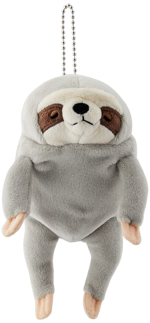 Shinada Global Mochi Series Mini Grey Sloth Plush Animal 7x5x14cm- Japan Figure Store - #1 Bring To You The Best Japanese Goods