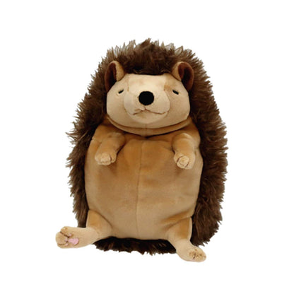 Shinada Global Mochi Series Medium Size 10x10x17cm Brown Stuffed Hedgehog Toy- Japan Figure Store - #1 Bring To You The Best Japanese Goods