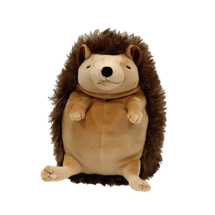 Shinada Global Mochi Series Medium Size 10x10x17cm Brown Stuffed Hedgehog Toy- Japan Figure Store - #1 Bring To You The Best Japanese Goods